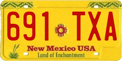 NM license plate 691TXA
