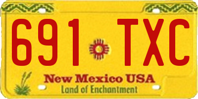 NM license plate 691TXC