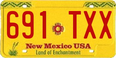 NM license plate 691TXX