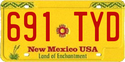 NM license plate 691TYD