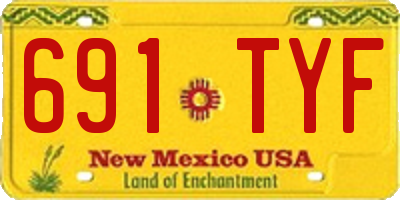 NM license plate 691TYF