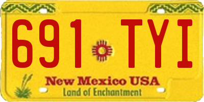 NM license plate 691TYI
