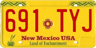 NM license plate 691TYJ