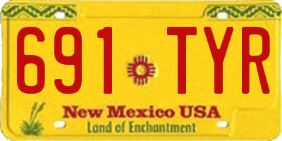 NM license plate 691TYR