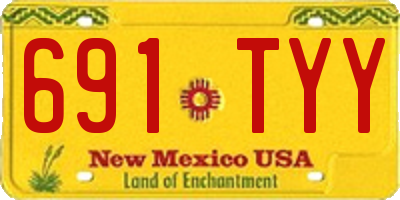 NM license plate 691TYY