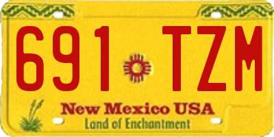 NM license plate 691TZM