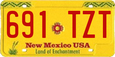 NM license plate 691TZT