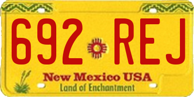 NM license plate 692REJ