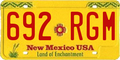 NM license plate 692RGM