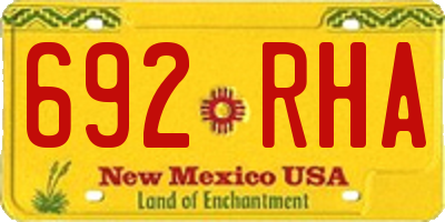 NM license plate 692RHA