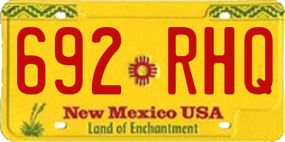 NM license plate 692RHQ