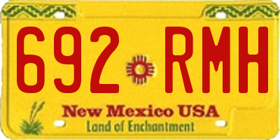 NM license plate 692RMH