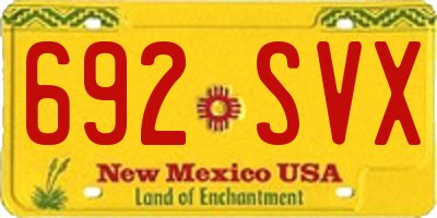 NM license plate 692SVX