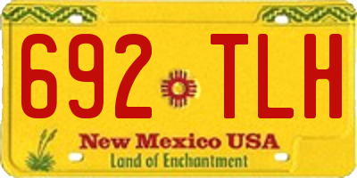 NM license plate 692TLH