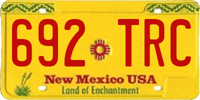 NM license plate 692TRC