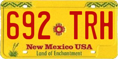 NM license plate 692TRH