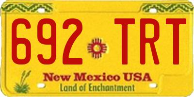 NM license plate 692TRT