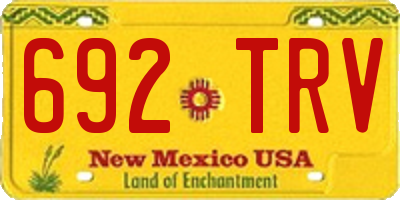 NM license plate 692TRV