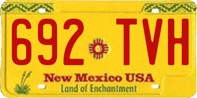 NM license plate 692TVH