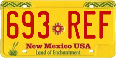 NM license plate 693REF