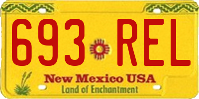 NM license plate 693REL