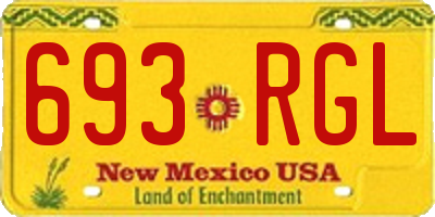NM license plate 693RGL