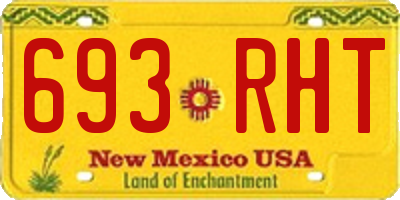 NM license plate 693RHT