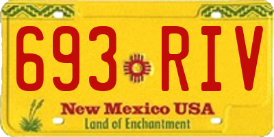 NM license plate 693RIV