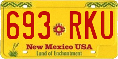 NM license plate 693RKU