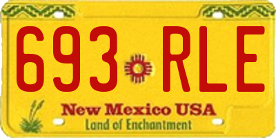 NM license plate 693RLE