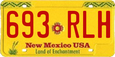 NM license plate 693RLH