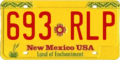 NM license plate 693RLP