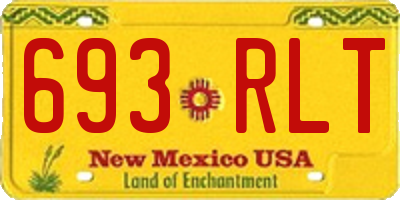 NM license plate 693RLT