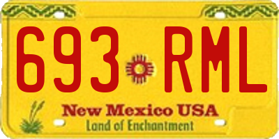 NM license plate 693RML