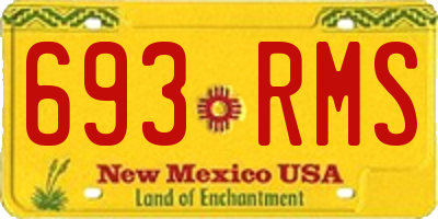 NM license plate 693RMS