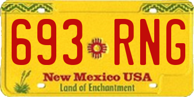 NM license plate 693RNG