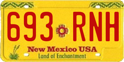 NM license plate 693RNH