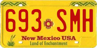 NM license plate 693SMH