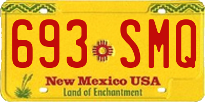 NM license plate 693SMQ