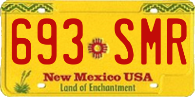 NM license plate 693SMR