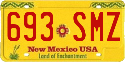 NM license plate 693SMZ