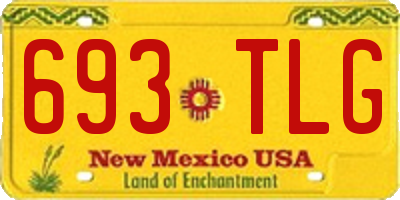 NM license plate 693TLG