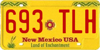 NM license plate 693TLH