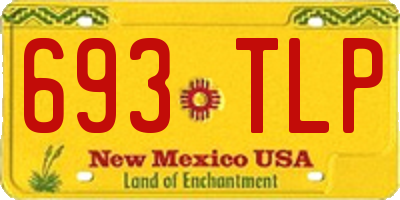 NM license plate 693TLP
