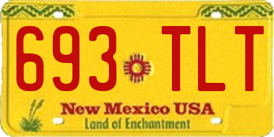 NM license plate 693TLT