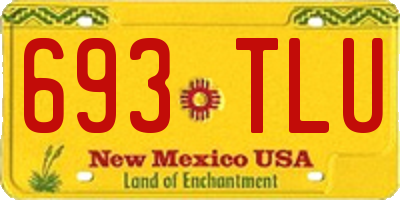 NM license plate 693TLU