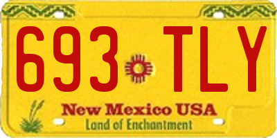 NM license plate 693TLY