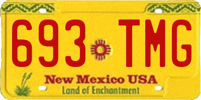 NM license plate 693TMG