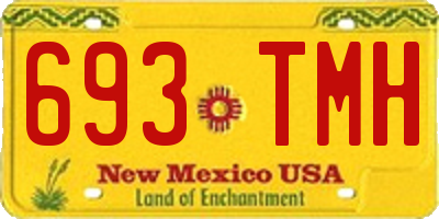 NM license plate 693TMH