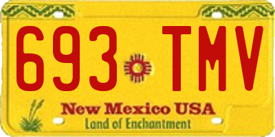 NM license plate 693TMV